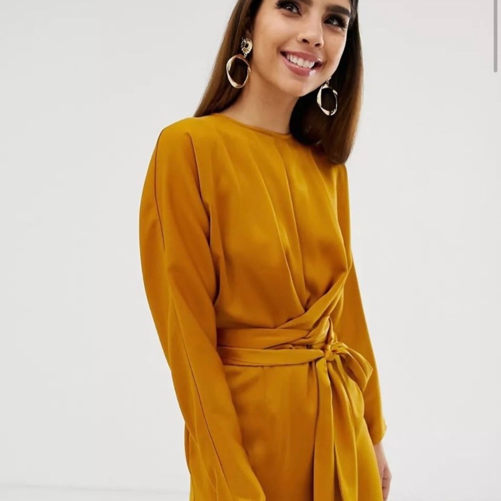 ASOS DESIGN satin maxi dress